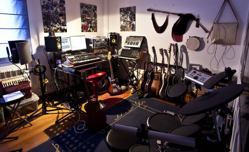 Mẫu phòng thu âm đẹp chuyên nghiệp tại nhà